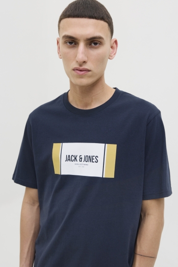 Jack & Jones JJHAYATO TEE SS CREW NECK BTS LN 12278508 SKY CAPTAIN