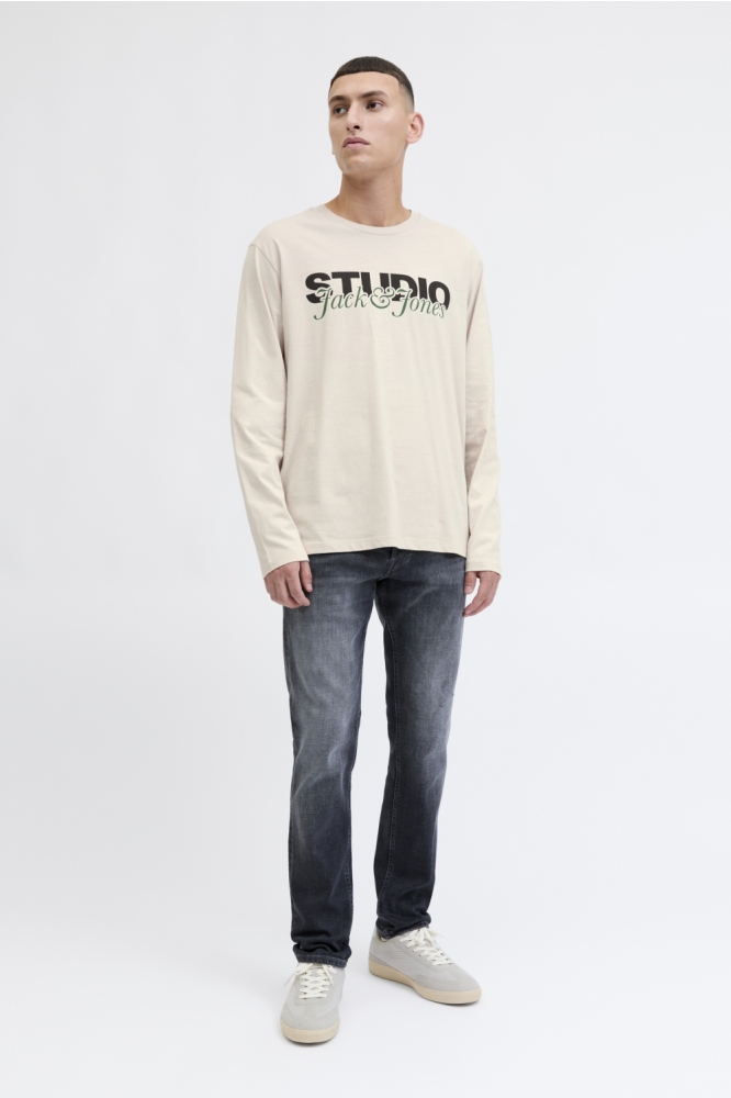 Jack & Jones beige heren t-shirt | 