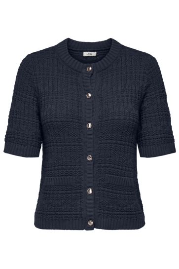Jacqueline de Yong Vest JDYTIKKA S/S O-NECK CARDIGAN KNT 15351820 Total Eclipse