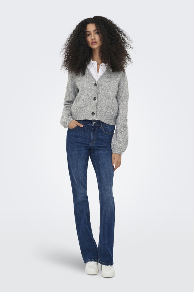 Jacqueline de Yong grijze dames vest | Model