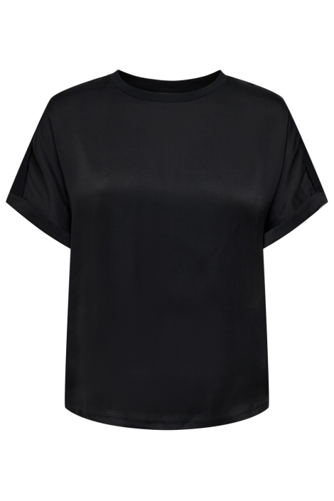 Jacqueline de Yong zwarte dames t-shirt | Vooraanzicht