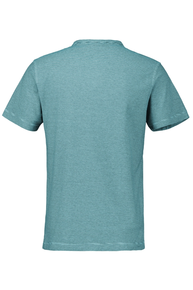 Lerros groene heren t-shirt | Achteraanzicht