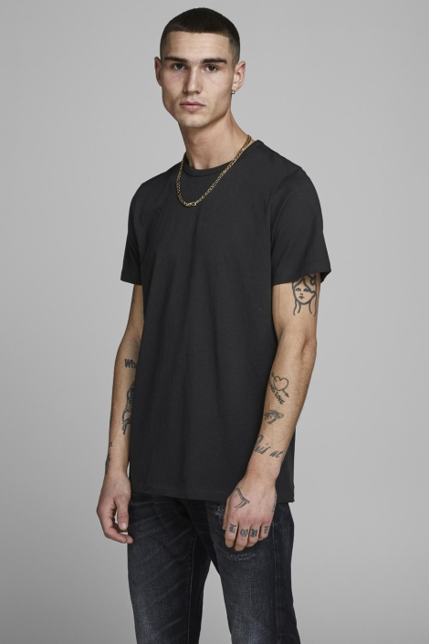 Jack & Jones zwarte heren t-shirt | Model