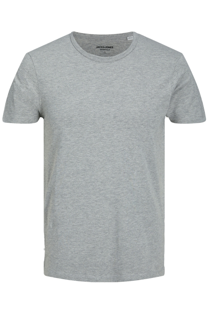 Jack & Jones grijze heren t-shirt | Vooraanzicht