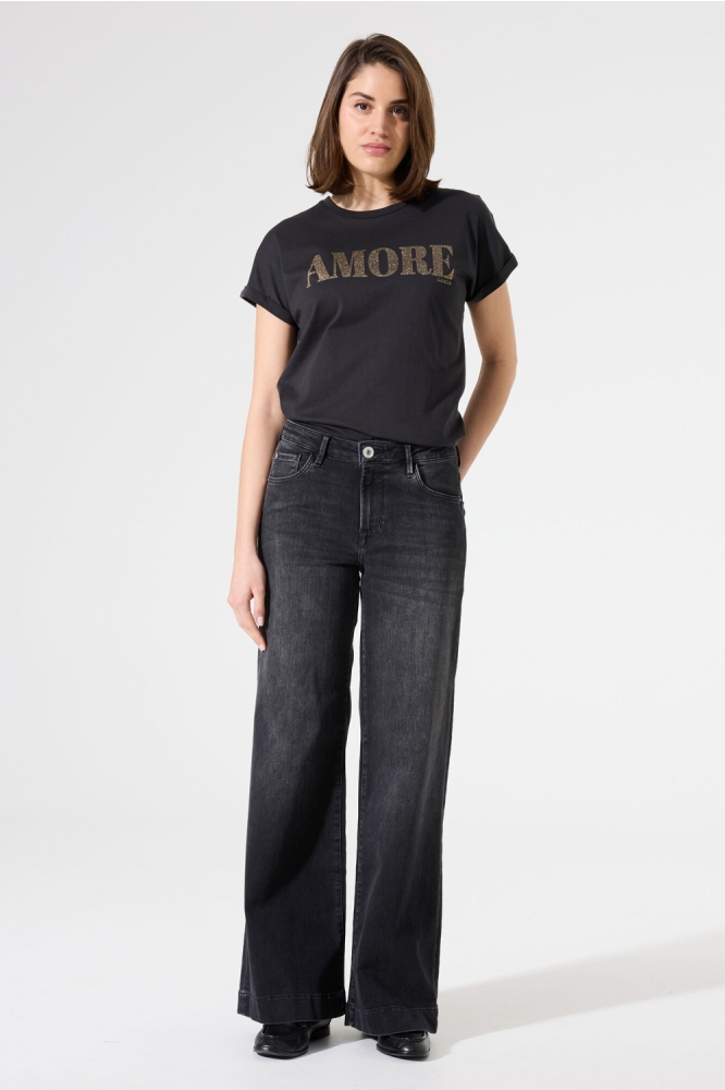 Garcia grijze dames t-shirt | Model