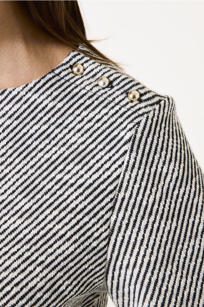 Garcia zwarte dames t-shirt | Close up