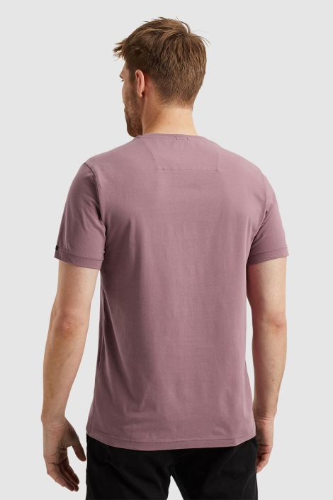 PME legend paarse heren t-shirt | Model achteraanzicht