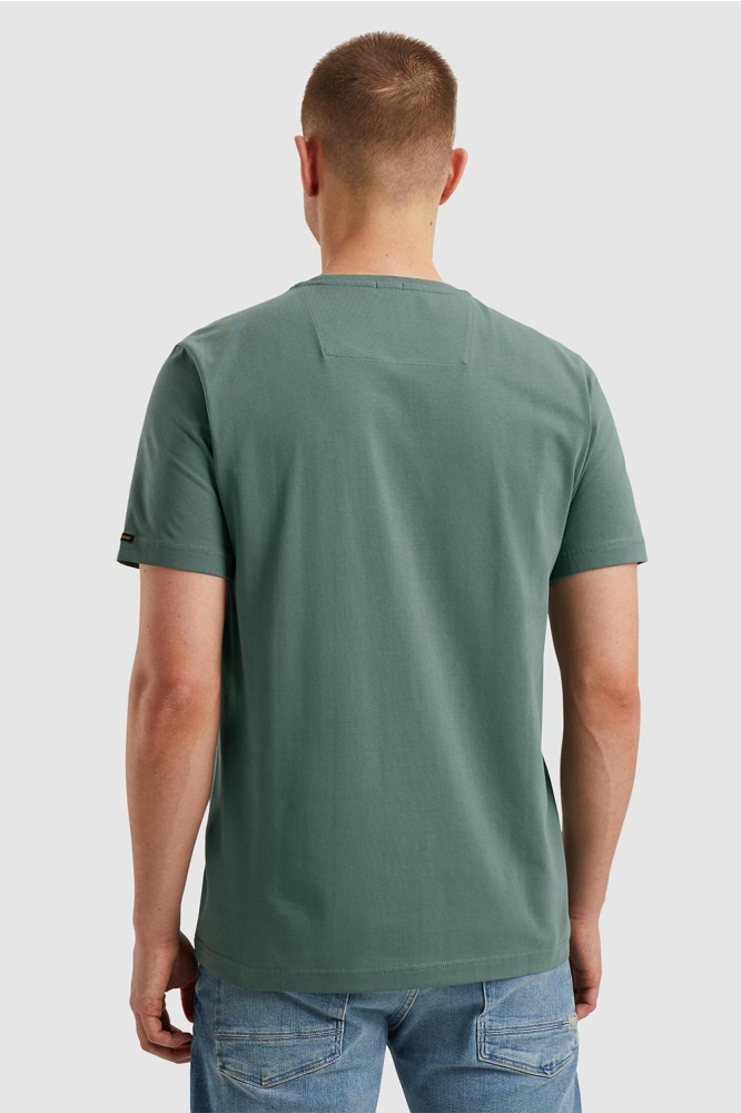 PME legend groene heren t-shirt | Model achteraanzicht