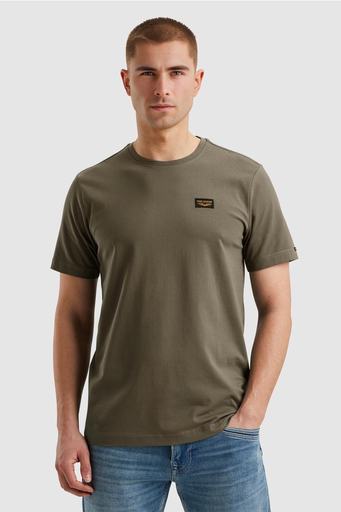 PME legend groene heren t-shirt | Model vooraanzicht