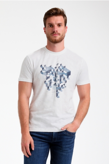 Gabbiano T-shirt T SHIRT MET FRONTPRINT 155516 102 ecru