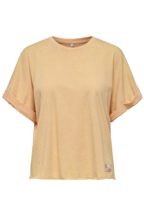 Only oranje dames t-shirt | Vooraanzicht