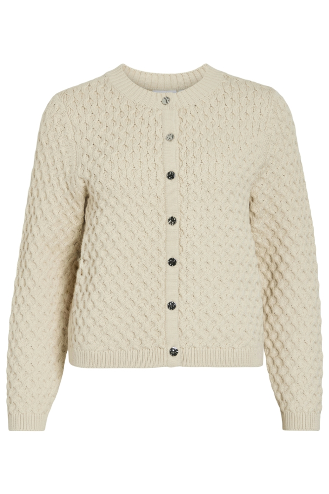 Vila beige dames vest | Vooraanzicht