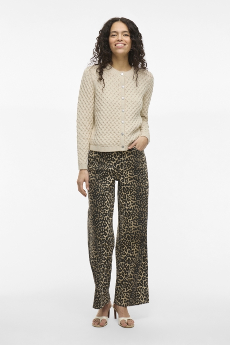 Vila beige dames vest | Model