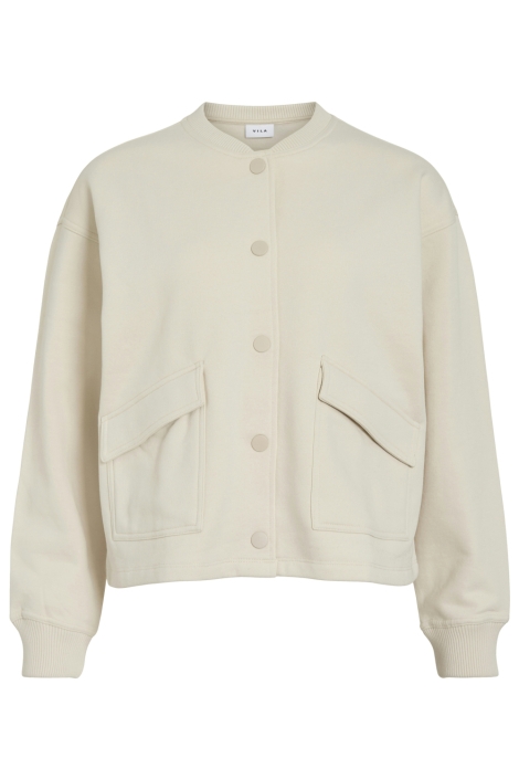Vila beige dames jas | Vooraanzicht
