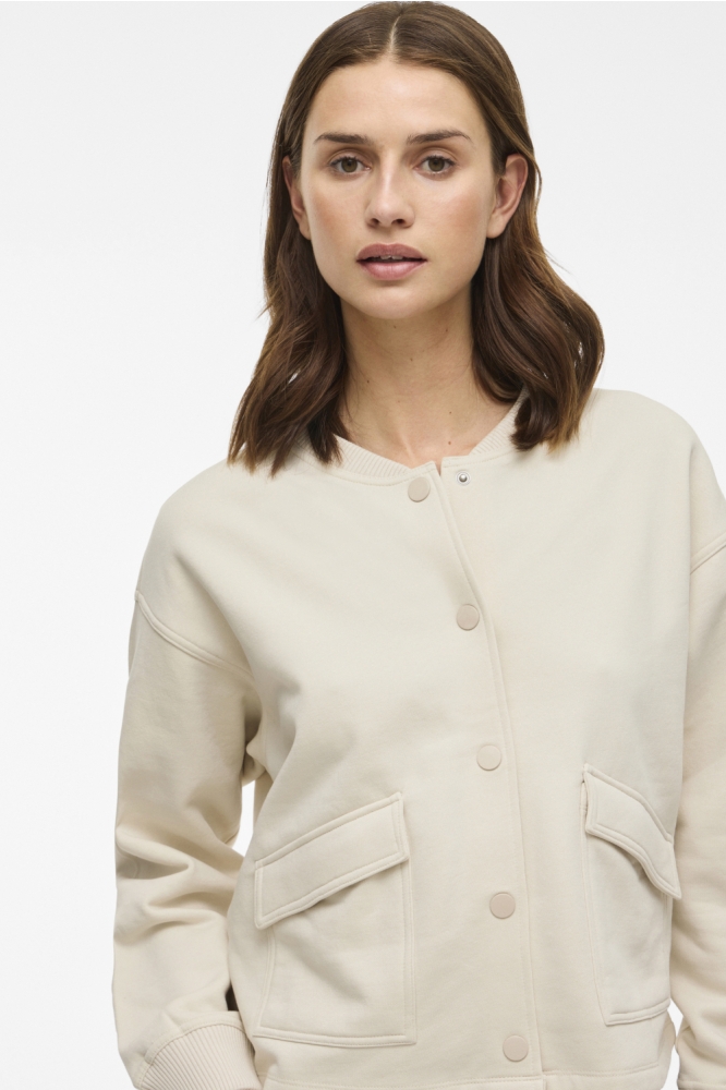 Vila beige dames jas | Close up