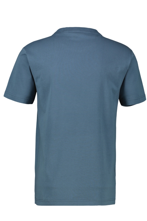 Lerros blauwe heren t-shirt | Achteraanzicht