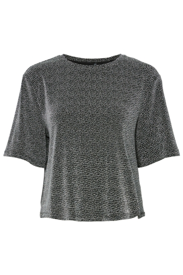 Pieces T-shirt PCJINA SS OVERSIZE TEE JRS PWP BC 17160933 Black/ Silver lur