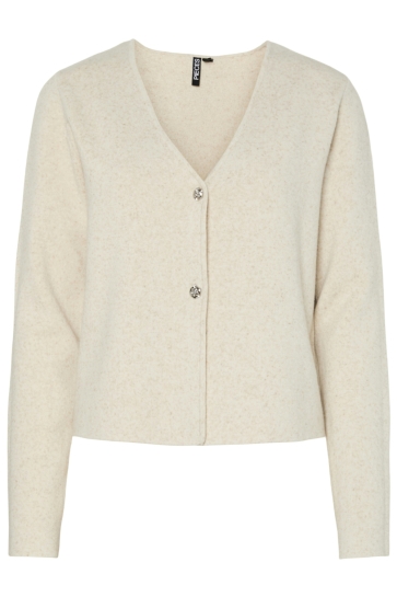 Pieces Vest PCJONDA LS V-NECK KNIT CARDIGAN BC 17159326 Birch