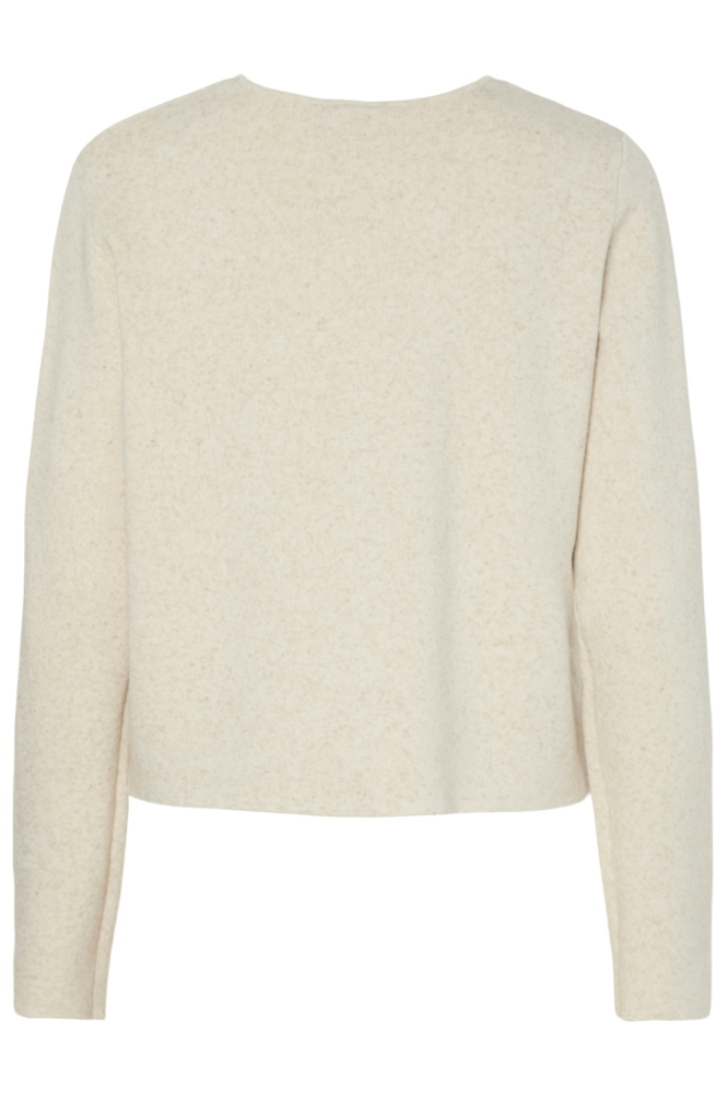 Pieces beige dames vest | Achteraanzicht