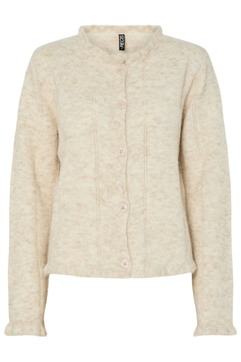 Pieces beige dames vest | Vooraanzicht