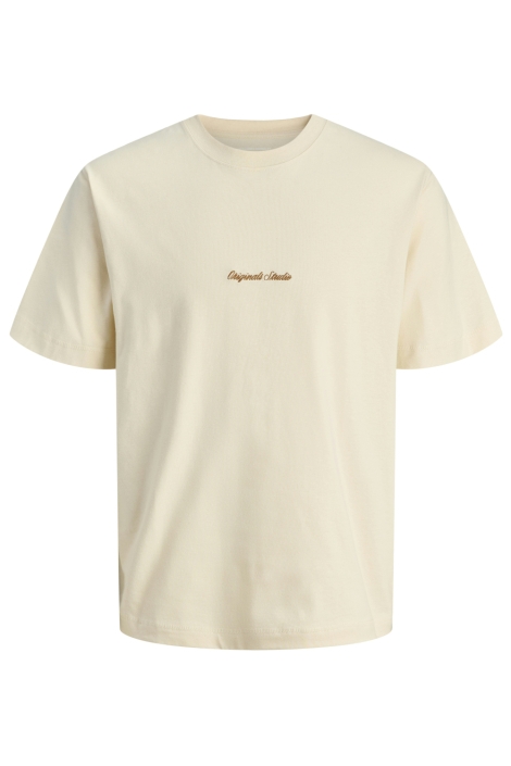 Jack & Jones beige heren t-shirt | Vooraanzicht