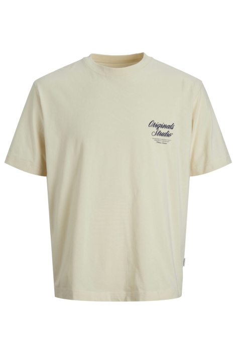 Jack & Jones beige heren t-shirt | Vooraanzicht