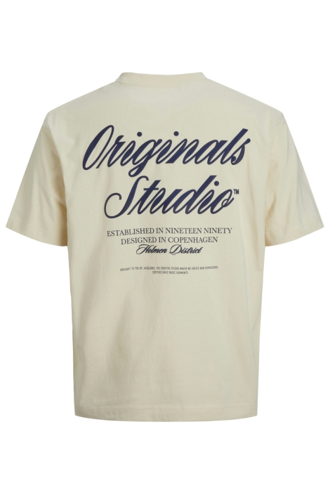 Jack & Jones beige heren t-shirt | Achteraanzicht