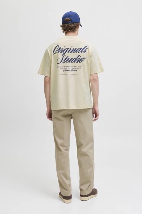 Jack & Jones beige heren t-shirt | Model