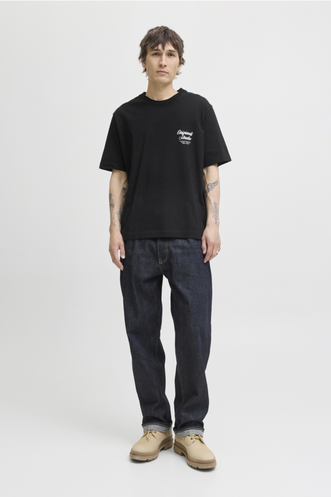 Jack & Jones zwarte heren t-shirt | Model