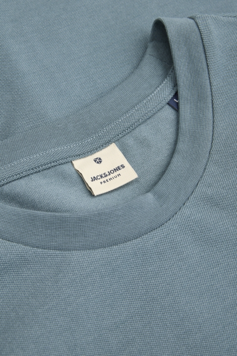 Jack & Jones blauwe heren t-shirt | Close up
