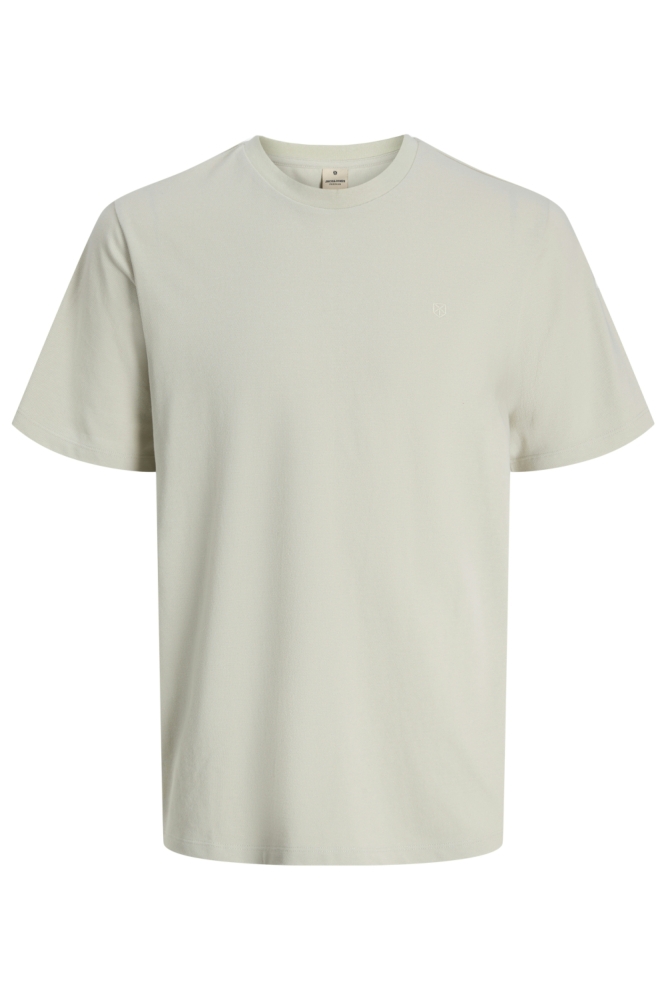 Jack & Jones beige heren t-shirt | Vooraanzicht