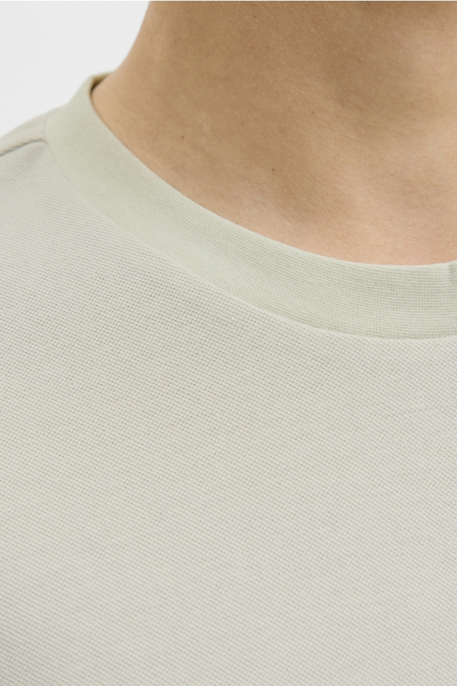 Jack & Jones beige heren t-shirt | Close up