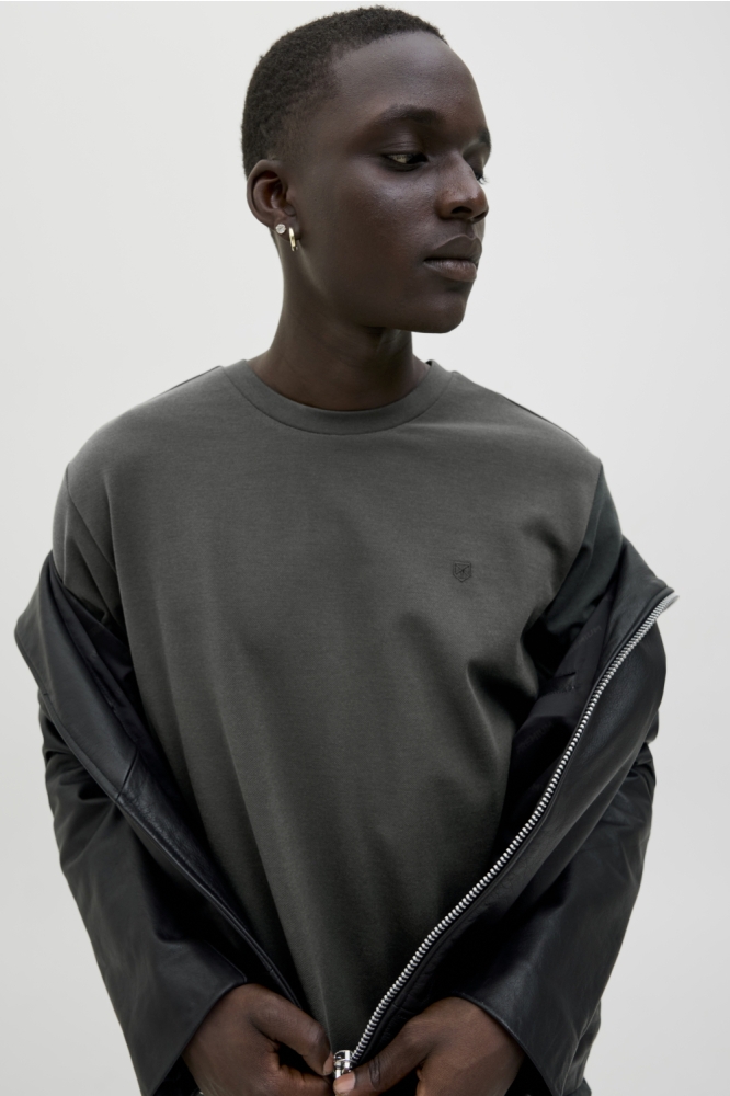 Jack & Jones groene heren t-shirt | Close up