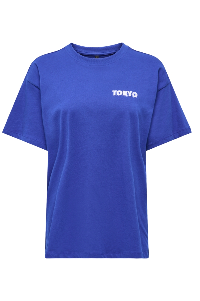 Only blauwe dames t-shirt | 