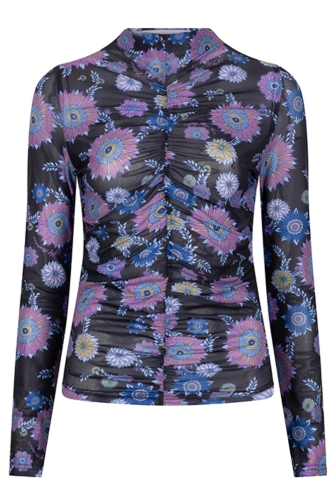 Lofty Manner zwarte dames t-shirt | Vooraanzicht