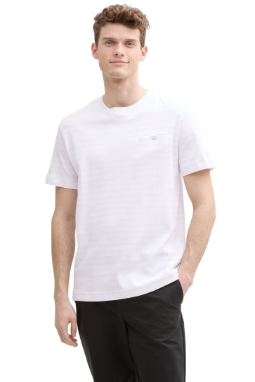 Tom Tailor T-shirt T SHIRT MET STREEP PATROON 1045694 37408