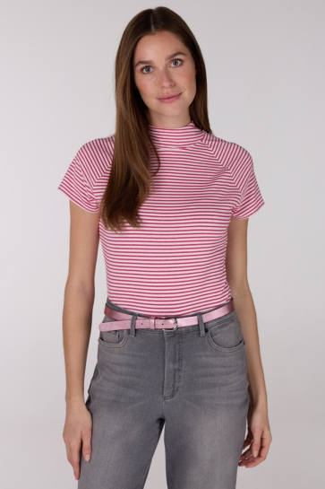 Juffrouw Jansen T-shirt GAIA SS25 SHIRT VS 382 CAP SL 000358 BERRY