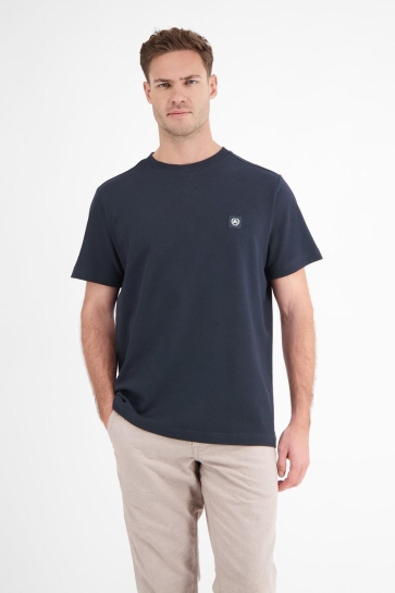 Lerros T-shirt T-SHIRT IN WAFEL PIQUE 2533012 485