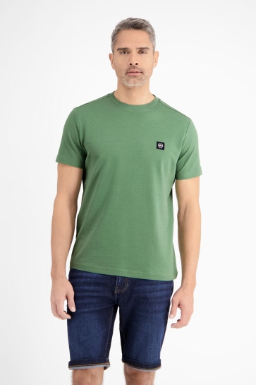 Lerros T-shirt T-SHIRT IN WAFEL PIQUE 2533012 612