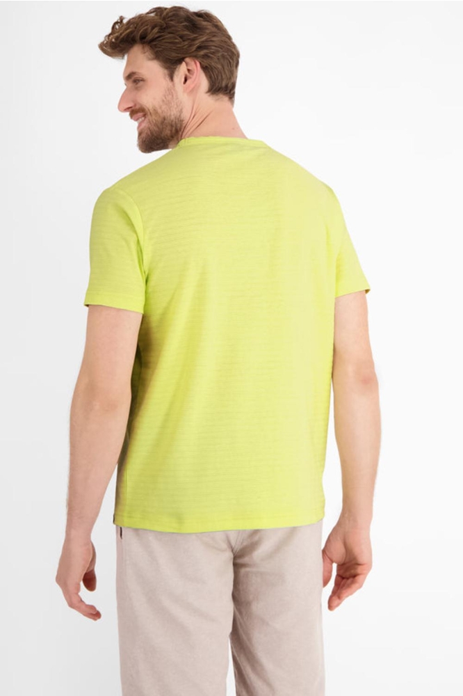 Lerros gele heren t-shirt | Model achteraanzicht