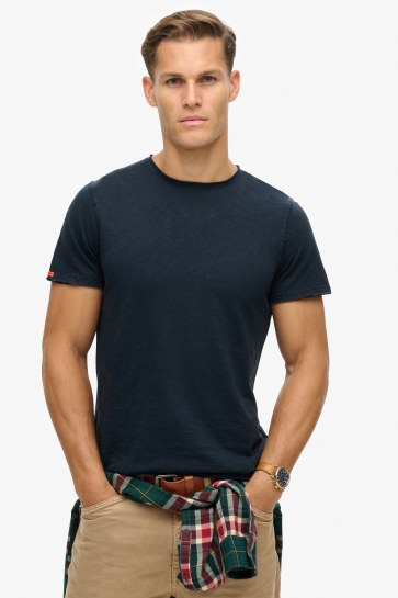 Superdry T-shirt RAW EDGE SLUB T SHIRT M1012076A ECLIPSE NAVY