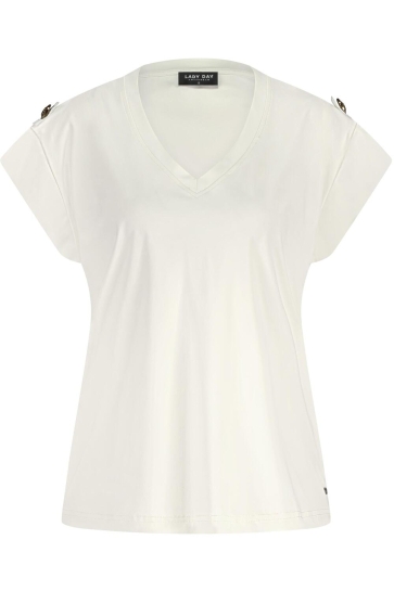 Lady Day T-shirt SYDNEY T SHIRT L21 375 2407 OFF WHITE