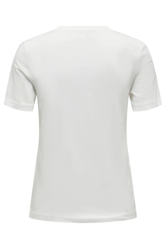 Only witte dames t-shirt | Achteraanzicht