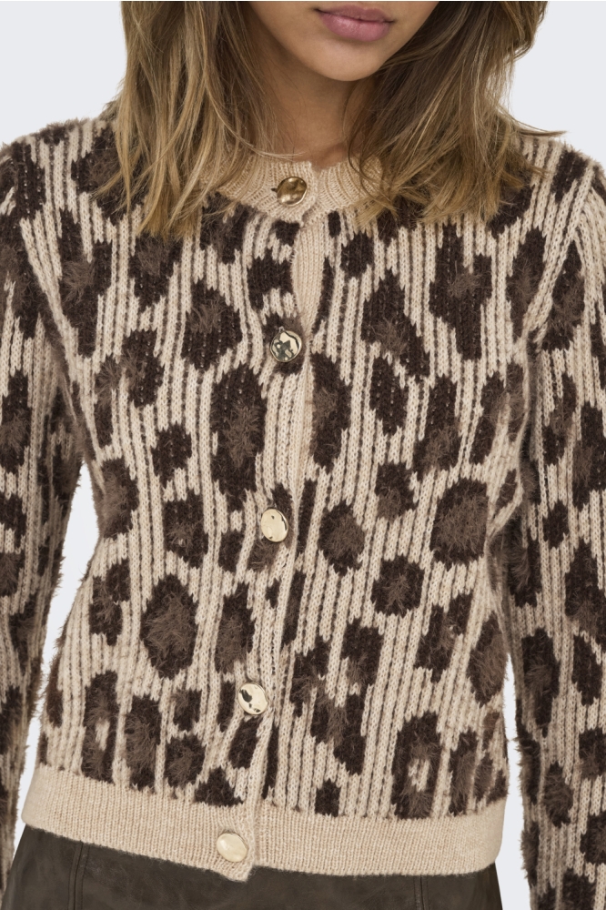 Only beige dames vest | Close up