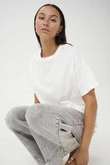 Kaffe T-shirt KABERISA T SHIRT 10509721 110602 CHALK