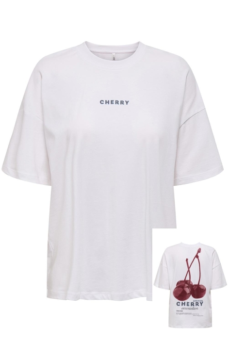 Only witte dames t-shirt | 
