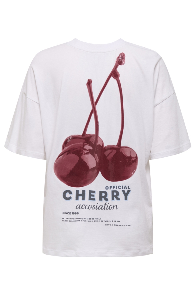 Only witte dames t-shirt | Achteraanzicht