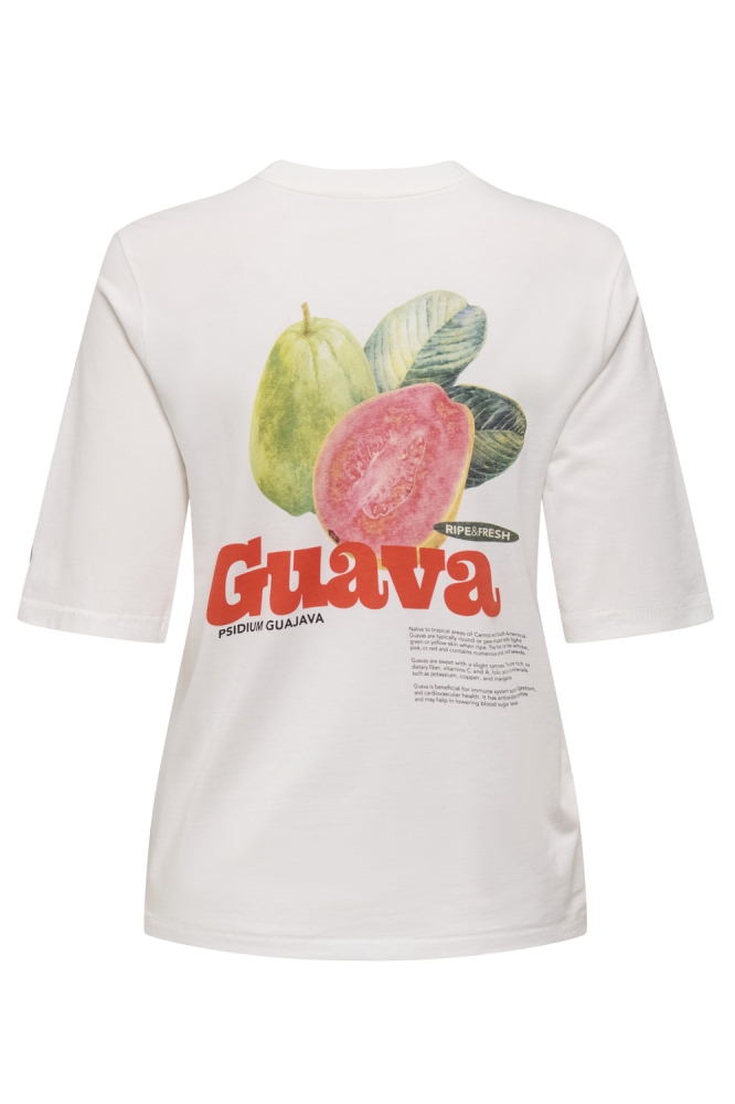Only witte dames t-shirt | Achteraanzicht