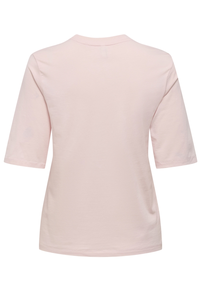 Only roze dames t-shirt | Achteraanzicht