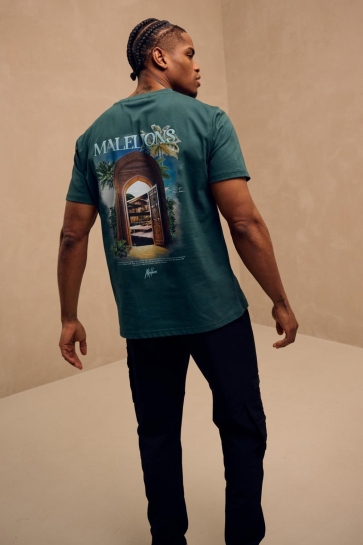 Malelions T-shirt AMAZON T SHIRT MM2 SS25 39 803 PETROL GREEN